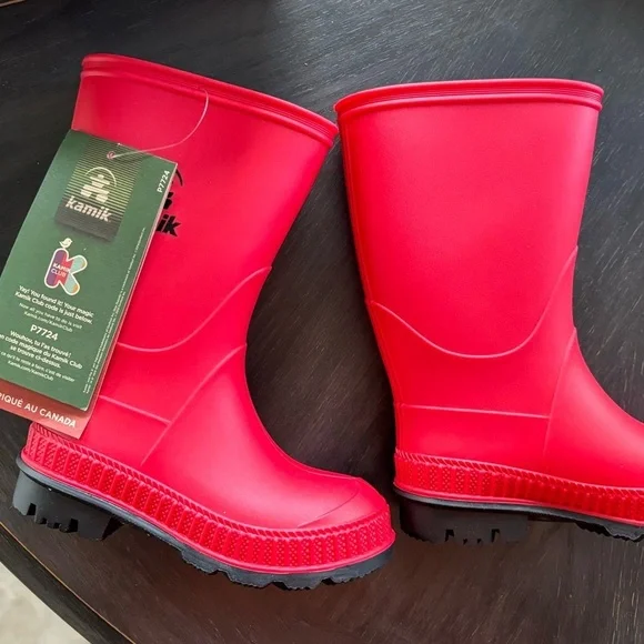 Kamik Kids Stomp Waterproof Rain Boots - Picture 3 of 3